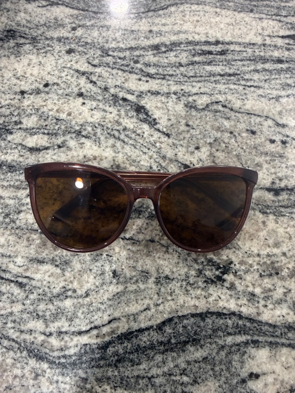Amelia E Brown Cat-Eye Sunglasses - frames only (there is a prescription in them